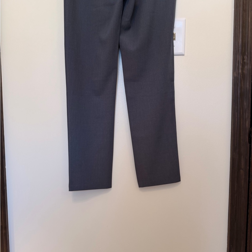 Lulu's Charcoal Gray High Rise Straight Leg Slacks - Picture 8 of 10